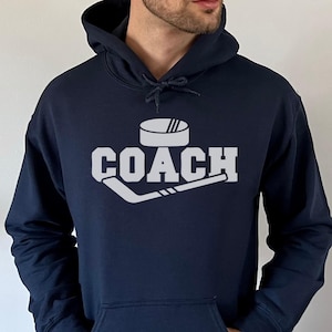 Hockey Coach Hoodie, Hockey Coach Sweatshirt, Hockey Coach Gift, Hockey Coach Sweater, Hockey Game Day Hoodie, Gift for Hockey coach