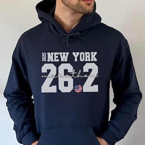 2025 New York Marathon 26.2 Hoodie , NYC Marathon Finisher Gift, 26.2 Mile Running Crewneck, Marathon Runner Tee, Runner Gift for Her or Him