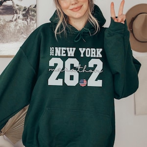 2025 New York Marathon, 26.2 Hoodie, NYC Marathon Finisher Gift, 26.2 Mile Running Crewneck, Marathon Runner Tee, Runner Gift for Her or Him