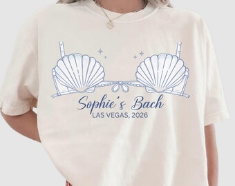 Custom Mermaid Bachelorette Shirts, Last Splash Beach Bachelorette, Last Toast On The Coast, Seashells Coastal Bridal Party Shirts