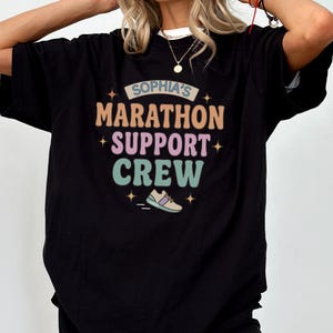 Custom Marathon support crew shirt, marathon tee, support crew tshirt, custom running shirt, custom retro running tee, custom support crew