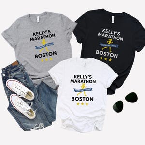 Custom Boston Marathon Crew, Boston Marathon Shirt, Marathon Support Crew, Marathon Gift, Marathon Sweatshirt, Marathon Supporter shirts