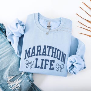 Marathon Runner Crewneck Sweatshirt , Marathon Runner Gift, 26.2 Marathon Running Sweater, Marathon Runner Gift for Her, Gift for runner