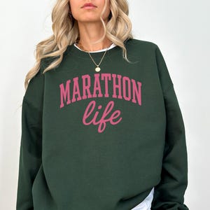 Marathon Runner Crewneck Sweatshirt , Marathon Runner Gift, 26.2 Marathon Running Sweater, Marathon Runner Gift for Her, Gift for runner