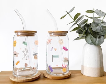 Marathon Glass for Runner, Running Coffee Cup For Marathon, Gifts for Marathon Finisher Sipper Glass