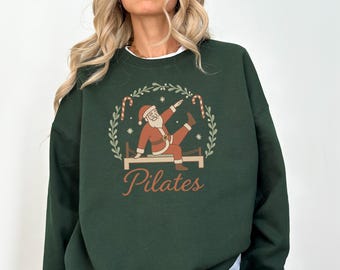 Pilates Christmas Sweatshirt, Funny Holiday Pilates Gift, Xmas Gift for Pilates lovers, Pilates Instructor Gifts, Reformer sweatshirt