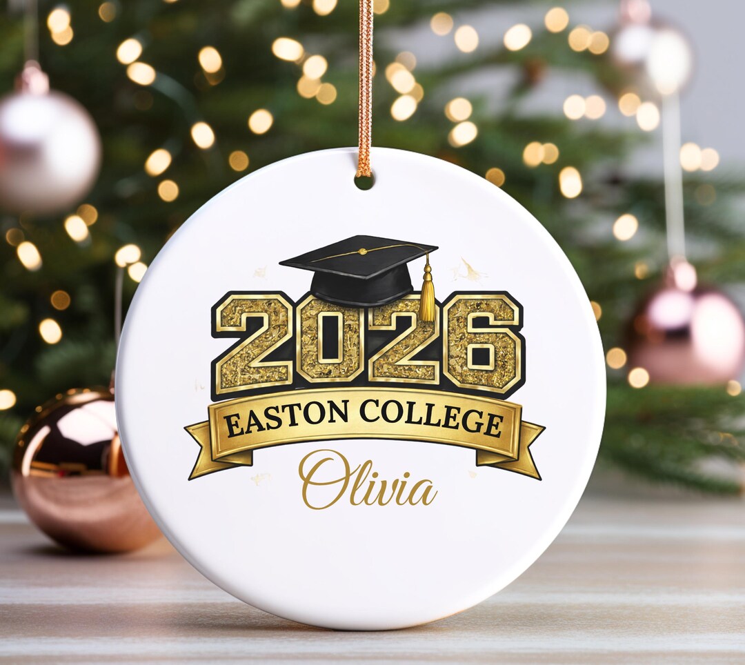 Custom Graduation Ornament 2026, Personalized Class of 2026 Senior ...