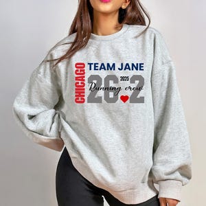 Custom Chicago Marathon Crew sweatshirt, Chicago Marathon Shirt, Marathon Support Crew, Marathon Gift, Marathon Supporter shirts