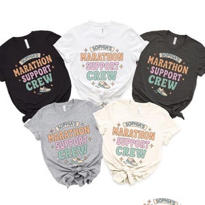 Custom Marathon support crew shirt, marathon tee, support crew tshirt, custom running shirt, custom retro running tee, custom support crew