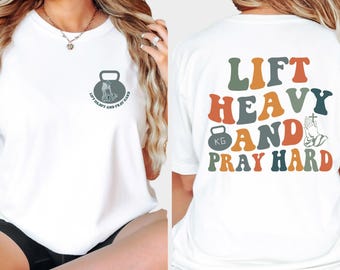 Gym T-shirt, Christian Themed Shirt For Women, Trendy Christ Gym Shirt, Gift For Christian Gym Lover, Christian Muscle Mommy, Weightlifting