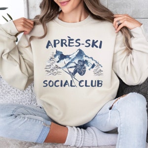 Apres Ski Sweatshirt, Retro Ski Sweater, Vintage Winter Sports Sweatshirt, Apres Ski Sweater, Vintage Ski Crewneck, Apres Ski Mom Sweatshirt