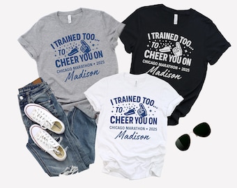 Custom Chicago Running Crew sweatshirt, Chicago Runner Shirt, Marathon Support Crew, Marathon Gift, Marathon Supporter shirts