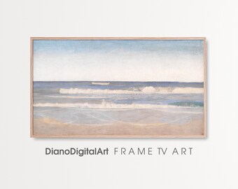 Samsung Frame TV Art  Seascape | Vintage Painting | Neutral Color | Art DIGITAL Download   for  Samsung Frame TV