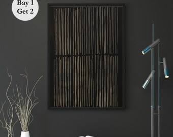 Black and White Prints, Black Abstract Art, Black Gallery Wall, Modern Line Art, Abstract Prints, Downloadable Prints, Digital Download