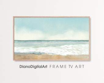 Samsung Frame TV Art, Coastal Seascape, Vintage Painting Art for  Samsung Frame TV
