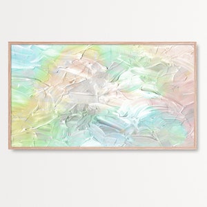 Samsung Frame TV Art, Modern Watercolor and White Texture , Abstract Art, Samsung Art TV, Digital Download for Samsung Frame