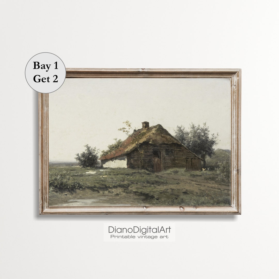 Printable Farmhouse Wall Art Vintage English Cottage House Print ...