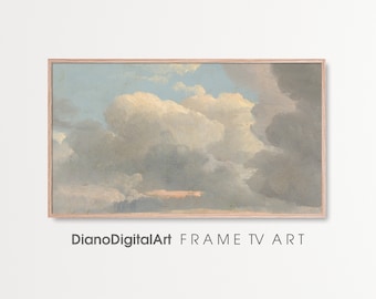 Samsung Frame Tv Art,  Vintage Cloud Artworks,  Vintage Painting, Digital Tv Art, Instant Download