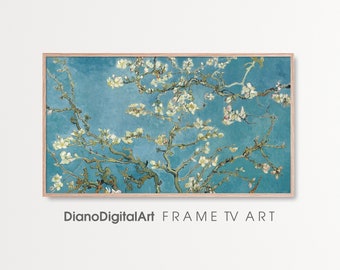 Samsung Frame TV Art Spring | Almond Blossoms Wall Art | Floral Wall Decor | Digital Art for Frame TV