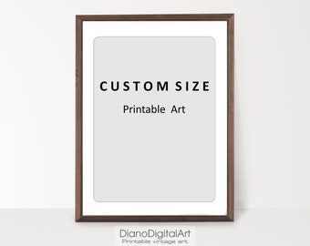 Custom size | Size change |  adding to a single print in the store.