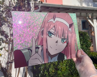Anime Glass Paintings Wall Decoration Wall Painting Marin Kitagawa, Kaguya-sama, Kuroko no Basket, Zero Two