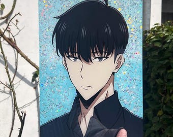 Sung Jinwoo Glass Painting Room Decor Wall Art