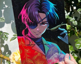 Suo Hayato Wind Breaker Glass Painting Anime Room Wall Decoration