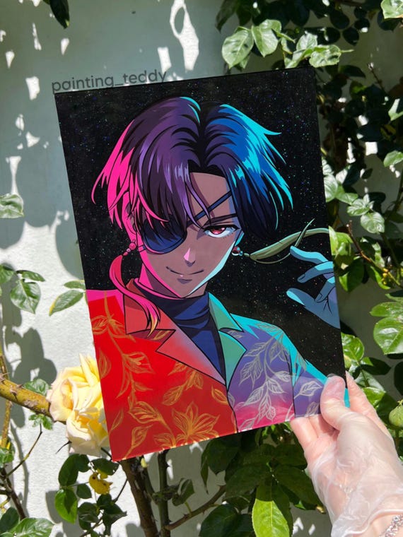 周防隼人 ウィンドブレーカー ガラス絵 アニメ 部屋 壁飾り - Etsy 日本