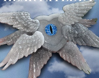 Biblically Accurate Angel Resin Heart Shaker || Angel Heart Shaker
