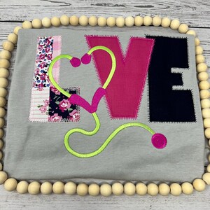 Love Healthcare Professional Adult Embroidered Shirt, Love Healthcare Professional,  Embroidered Love Healthcare Professional Embroidered