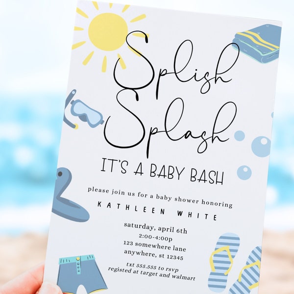 Pool Baby Shower - Etsy