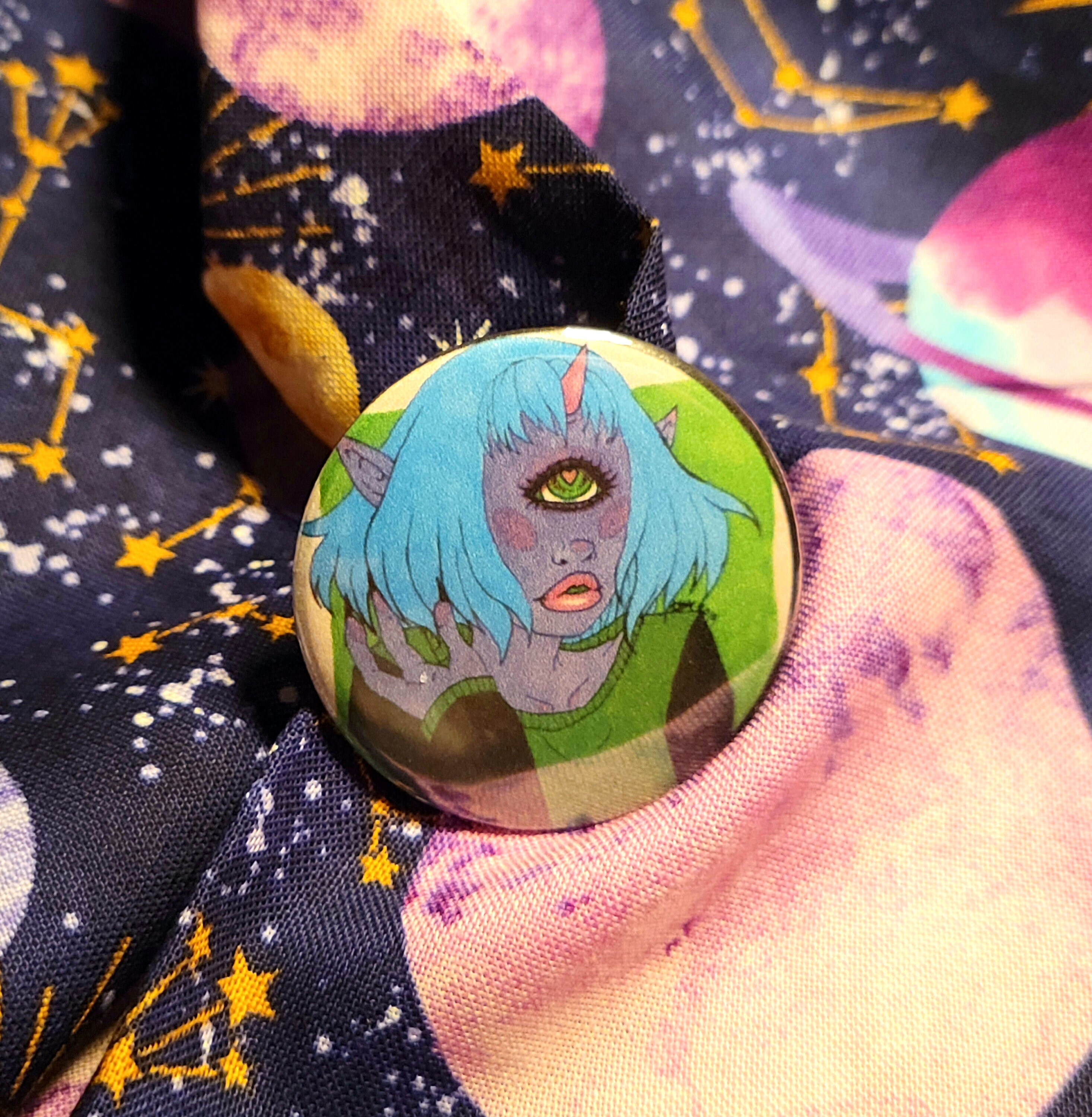 Mythology Cyclops Sister Triplets Anime Fantasy Buttons - Etsy