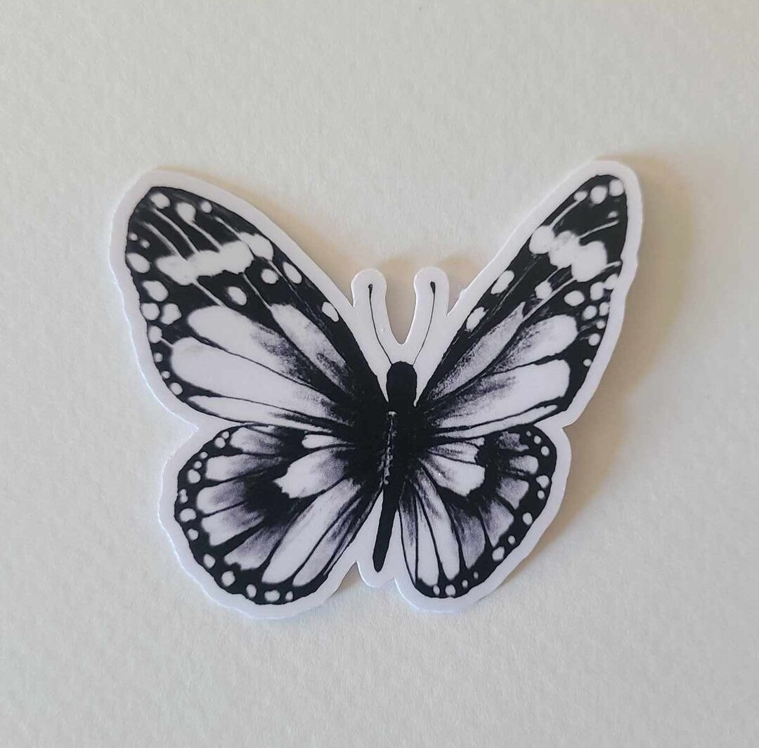Tattoo Butterfly Drawing Sticker Etsy
