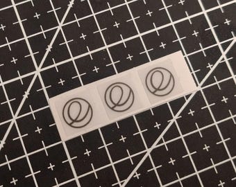 3 x Transparent Elementary OS Linux v1 Stickers For The Computer Case 10 x 10 mm