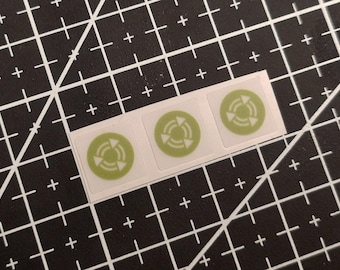3 x Transparent Ubuntu Mate Linux Stickers For The Computer Case 10 x 10 mm