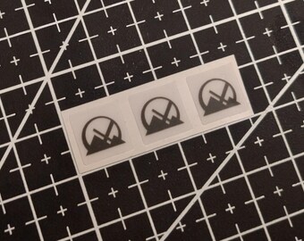 3 x Transparent MX Linux v1 Stickers For The Computer Case 10 x 10 mm