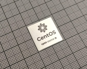 コンピューターケース用 CentOS Linux ステッカー シルバー＆ブラック 5枚