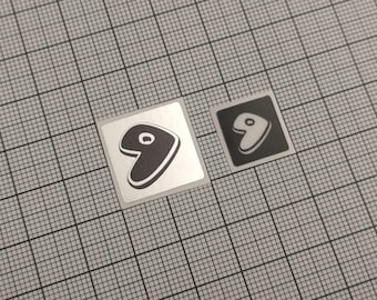 コンピューターケースとスーパーキーパック用シルバー Gentoo Linux ステッカー 6 枚