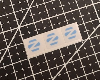 3 x Transparent Zorin OS Linux Stickers For The Computer Case 10 x 10 mm