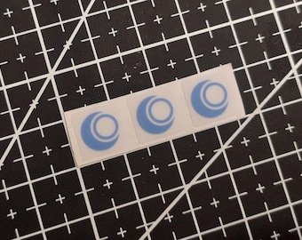 3 x Transparent OpenMandriva Linux Stickers For The Computer Case 10 x 10 mm