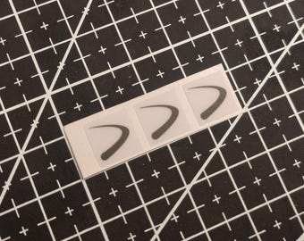 3 x Transparent Devuan Linux Stickers For The Computer Case 10 x 10 mm