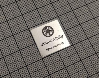 コンピューターケース用 Ubuntu Unity Linux ステッカー シルバー＆ブラック 5枚