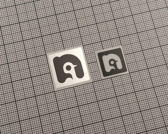 6 x Silver Nobara Linux Stickers For The Computer Case & Super Key Pack