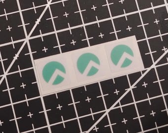 3 x Transparent Rocky Linux Stickers For The Computer Case 10 x 10 mm