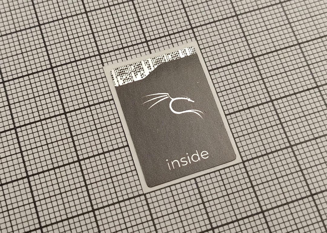 Linux File System Stickers 5 X Black and Silver Kali Linux Inside V1 Stickers for the Computer ...
