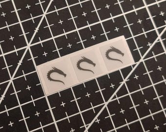 3 x Transparent Kali Linux v2 Stickers For The Computer Case 10 x 10 mm