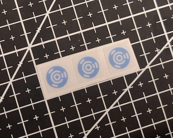3 x Transparent Ubuntu Studio Linux Stickers For The Computer Case 10 x 10 mm