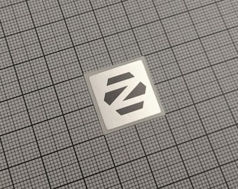 5 x Silver & Black Zorin OS Linux Stickers For The Computer Case