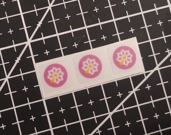 3 x Transparent CentOS Linux Stickers For The Computer Case 10 x 10 mm