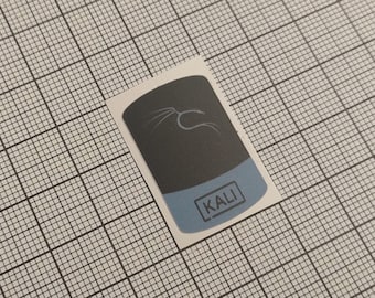 コンピューターケース用Kali Linuxステッカー（黒と青）5枚セット（18 x 28 mm）
